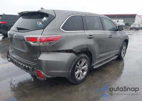 2016 Toyota Highlander Le Plus V6 from USA, damaged, VIN 5TDZKRFH6GS141567